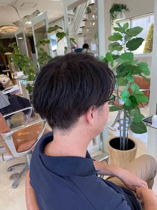 ショート メンズ 大宮｜メンズカット ダブルカラー｜パーマのヘアスタイル