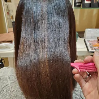 セミロング 韓国レイヤー/髪質 改善カラー/れんのヘアスタイル