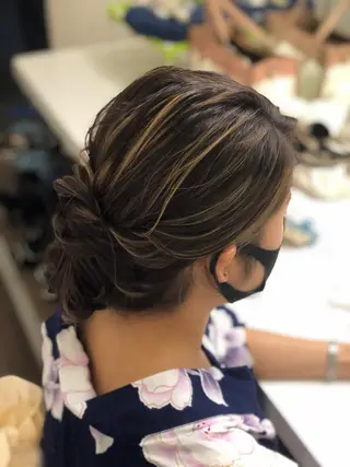 セミロング 六本木/ヘアセット /hairmakeのヘアスタイル