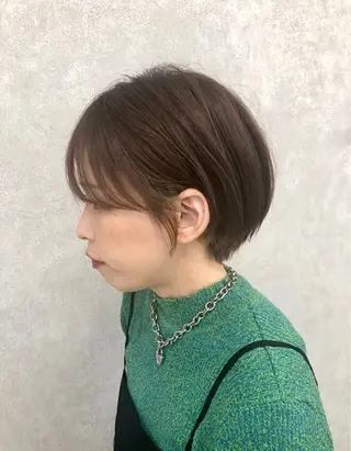 ショート カラー ショート、韓国メンズ ヘアのかつらぎのヘアスタイル