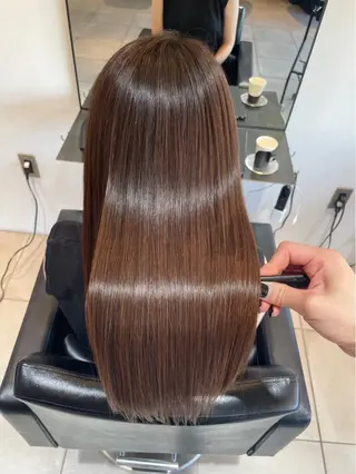 ロング 落合智登世🌀トリー トメントモデル募集中のヘアスタイル