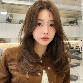 ミディアム カラー パーマ 美容院難民の救世主/ Gain KAKKYのヘアスタイル