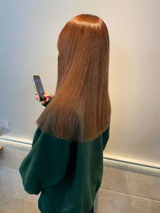 ロング Rinka/梅田/ 透け感カラー🤎のヘアスタイル