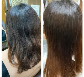 ロング パーマ katae sayoriのヘアスタイル