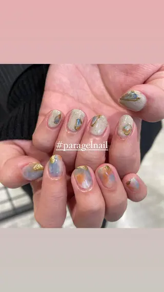 ネイル 淡色ネイル 🎀moeのネイルデザイン