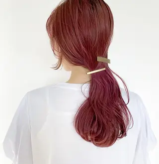 ロング カラー ヘアアレンジ ume所属・ひなの .のその他イメージ