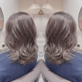 セミロング 髪質改善×艶髪 斉藤 勝のヘアスタイル