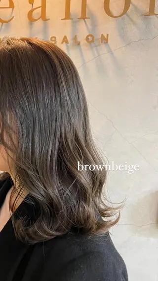 ミディアム ヤマダレナ/個室/ 透明感艶カラー😽✨のヘアスタイル