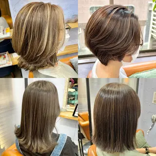 ミディアム ヘアサロンramuuu. 上石神井所属・【デザインカラー】 山口尚紀のヘアスタイル