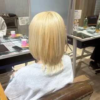 ミディアム カラー 🍀ブリーチ/艶カラ ー🍀 コイケのヘアスタイル