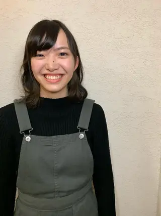 ミディアム カラー ヘアアレンジ 韓国×巻ける髪質改善 💍maki💍のヘアスタイル