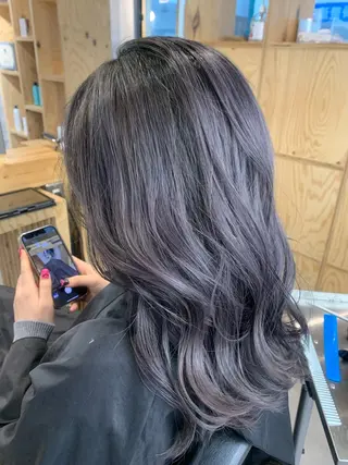 ミディアム カラー Sia中野新橋 『JUNYA』のヘアスタイル
