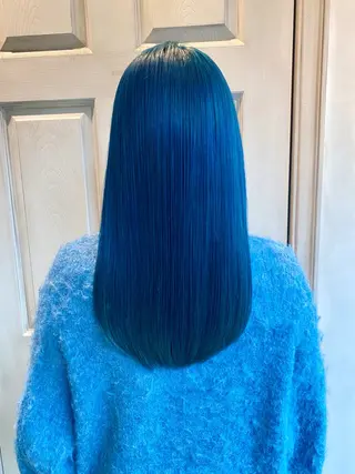 ロング カラー 千 田のヘアスタイル