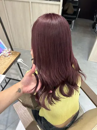 ロング カラー 髪質改善AUSTIN登戸所属・野村 一花 / 暖色 カラー / Wカラーのヘアスタイル