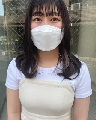 セミロング カラー ヘアアレンジ satsuki 暖色・ブラウンカラーのヘアスタイル