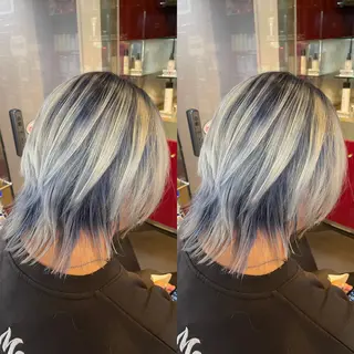 ミディアム カラー 👑派手髪/カット 👑ANRYのヘアスタイル