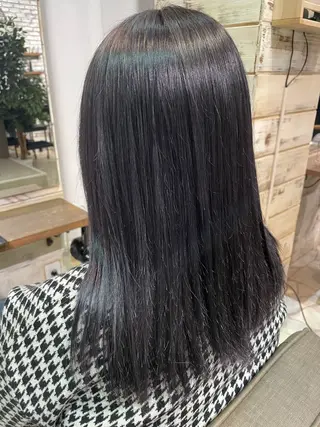 セミロング カラー スリールヘアー所属・🖤nako/艶髪/ 透明感カラー🖤のヘアスタイル