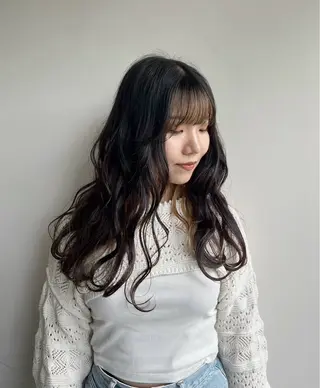 ロング 宮崎 わか菜のヘアスタイル
