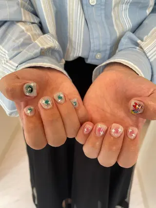 ネイル 束感まつ毛/ネイル/ LED♥KIRARAのマツエク・マツパデザイン