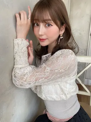 セミロング 古川新太郎 くびれヘア小顔カットのヘアスタイル
