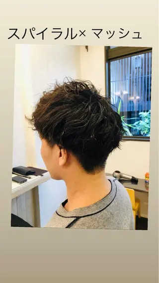 ミディアム パーマ 近野 浩隆🐩のヘアスタイル