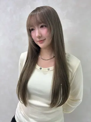 カラー 冬に向けて艶髪カラ ーHarusa🎀のヘアスタイル
