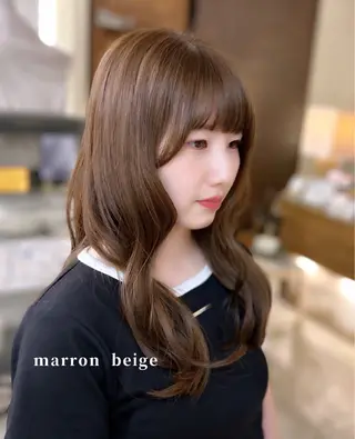 ロング カラー 🤍FLEAR 白濱 かえで🎀.⋆のヘアスタイル