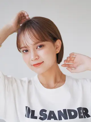 ショート バレイヤージュ茅ヶ崎 オオタ カズキのヘアスタイル