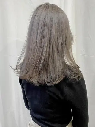 セミロング カラー Piaコータロー ハイトーン&‪ボブのヘアスタイル