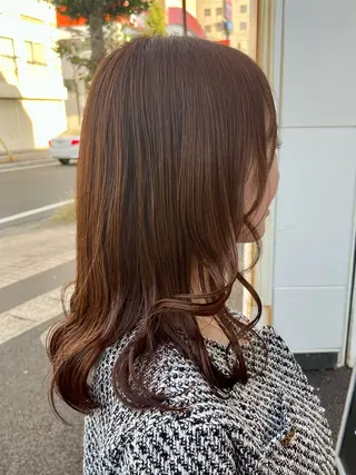 セミロング 🍭透明感カラー 志賀拓海🍬🌈のヘアスタイル