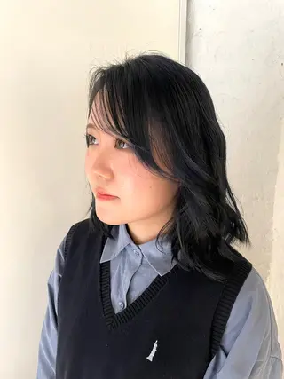 セミロング ユウナ🎀レイヤー/ 暖色カラーのヘアスタイル