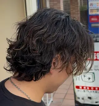 ミディアム 石本 凌大のヘアスタイル
