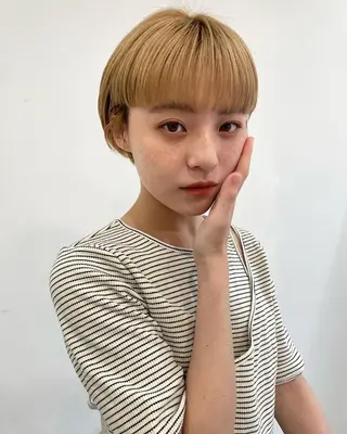 ショート silo所属・silo MOKA 顔周りカット🦦のヘアスタイル