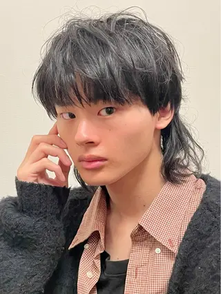 ロング パーマ メンズ 髙田 聖弥のヘアスタイル