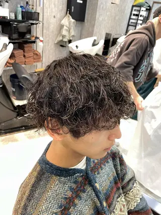 ショート カラー パーマ メンズ 🔥メンズ超特化🔥 青木海斗のヘアスタイル