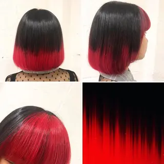 ショート カラー "PEPPU "所属・派手髪、ハイトーン ショートヘアShinのヘアスタイル