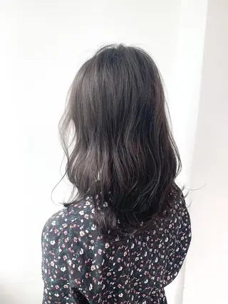 ミディアム カラー Lehm所属・表参道/さあ や/大人ナチュラルのヘアスタイル