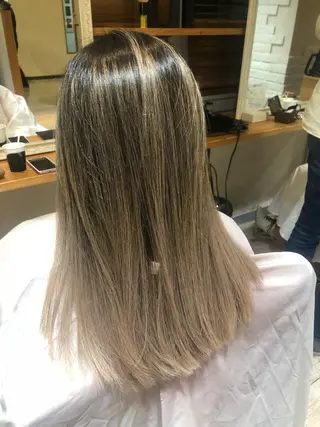 ミディアム カラー olino 【オリノ】西田辺のヘアスタイル