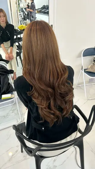 ロング カラー 艶カラー/レイヤー カット🖤Akaneのヘアスタイル