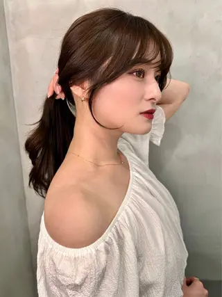 ミディアム カラー ヘアアレンジ ショート特化/ 似合わせカット/高津のヘアスタイル