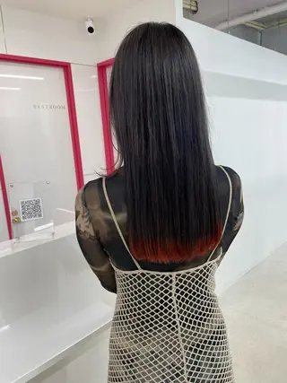 セミロング カラー 冨木 雄斗のヘアスタイル