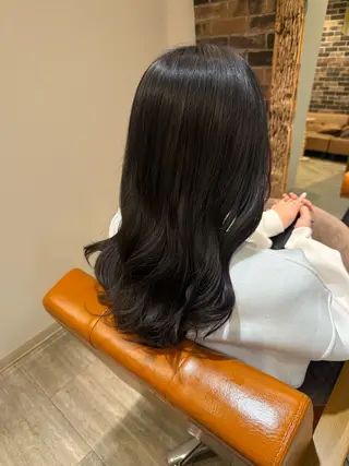セミロング カラー パーマ AROMAhair 🩵AYAKOのヘアスタイル