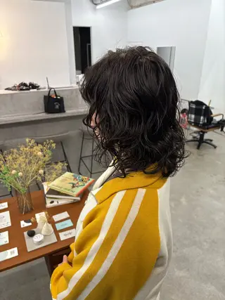 セミロング パーマ 【お洒落パーマ】 Elme　肥塚康汰郎のヘアスタイル