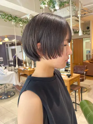 ショート カラー salowin梅田茶屋町north所属・くがれいじ 梅田/ショート/ボブのヘアスタイル