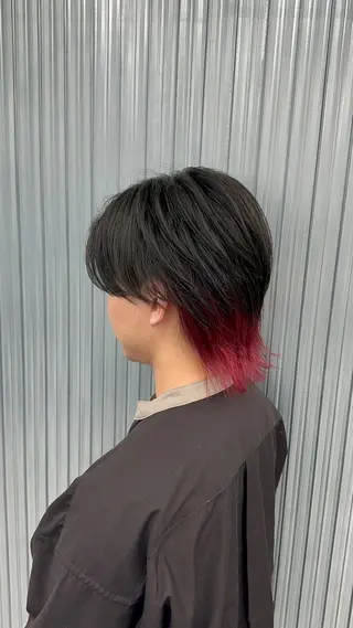 ショート 🌈インナーカラー 手塚直生のヘアスタイル