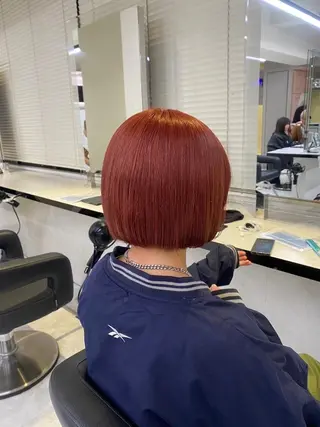 カラー 🍒renka🍒 ボブ/ショート/暖色のヘアスタイル