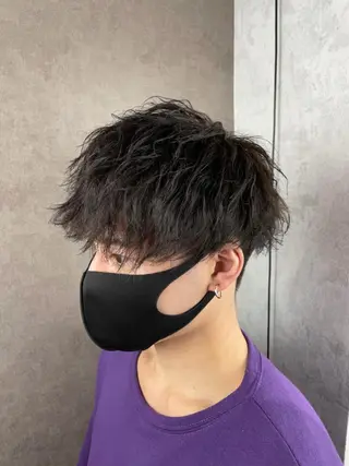 ショート パーマ メンズ メンズ専門 中島俊【朝霞】のヘアスタイル