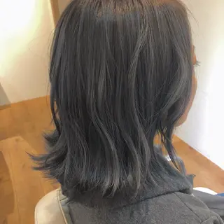 ミディアム カラー 無料カットモデル募集 BLINK京橋店のヘアスタイル