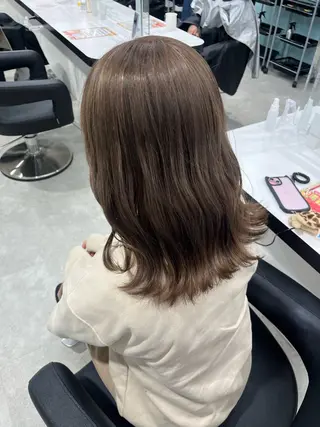 ミディアム カラー みう/仙台/暖色/ 艶髪/顔周りカット/のヘアスタイル