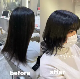 ミディアム カラー RIYA❤︎ Aujuaソムリエのヘアスタイル